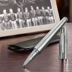Levenger Aero Elite Pen in Sleeve Chrome Hot