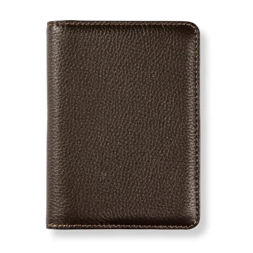 Levenger Bomber Jacket + RFID Passport Holder Mocha New
