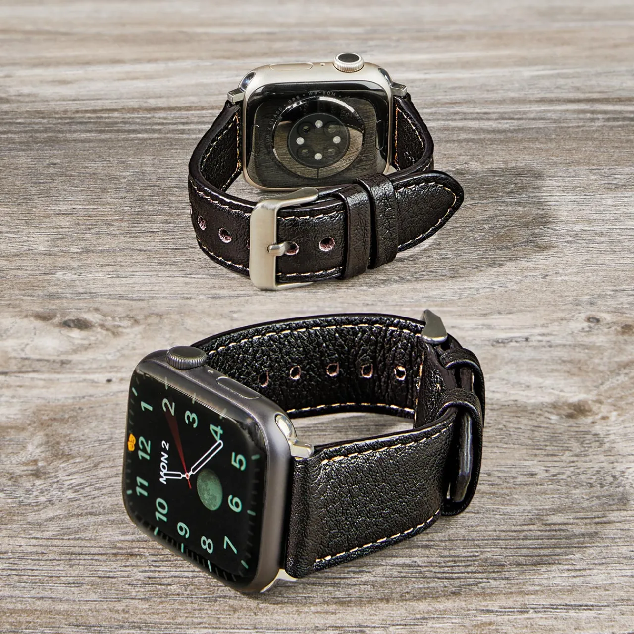 Levenger Bomber Jacket Apple Watch Strap Mocha