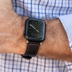 Levenger Bomber Jacket Apple Watch Strap Mocha