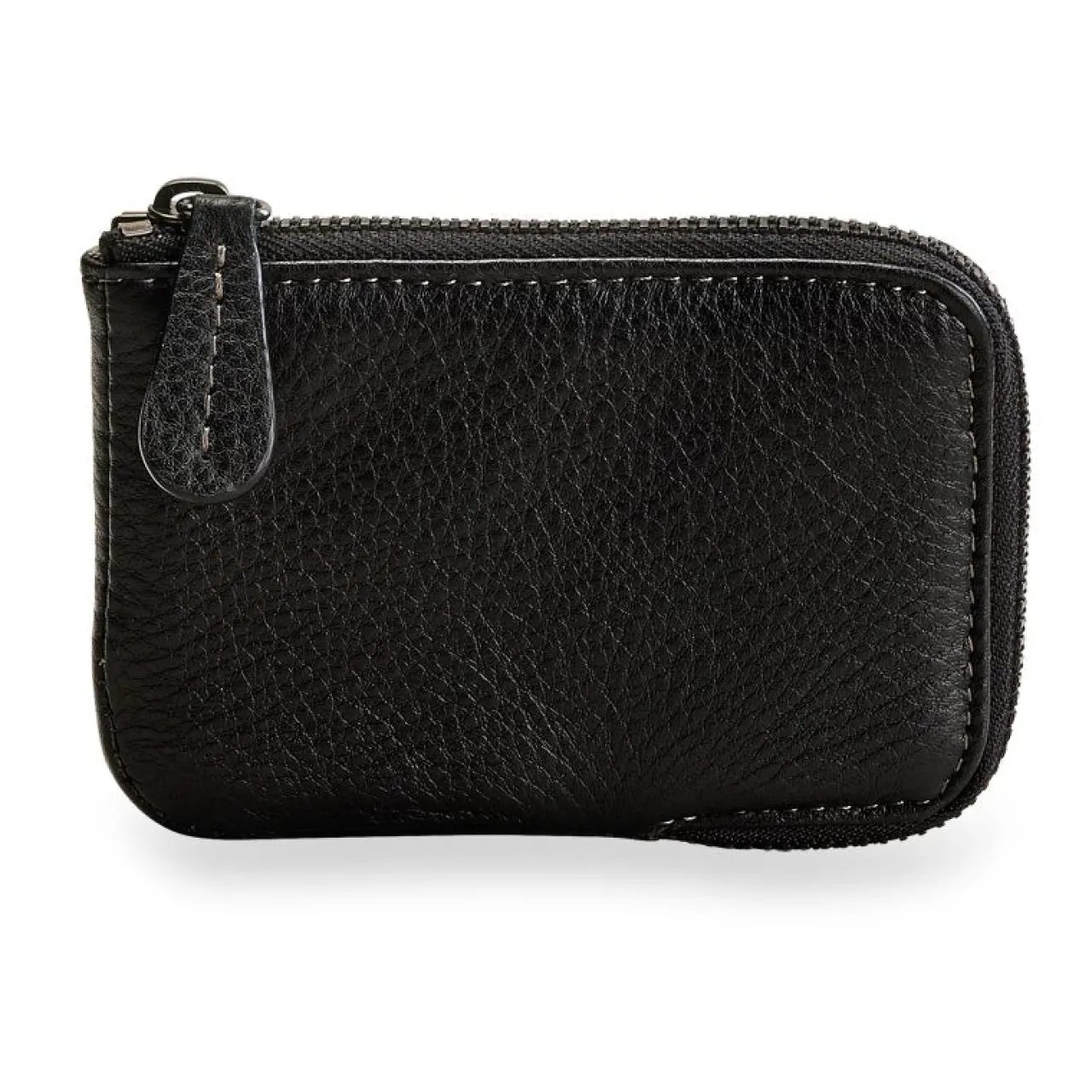 Levenger Bomber Jacket Zip Card Wallet Mocha Discount