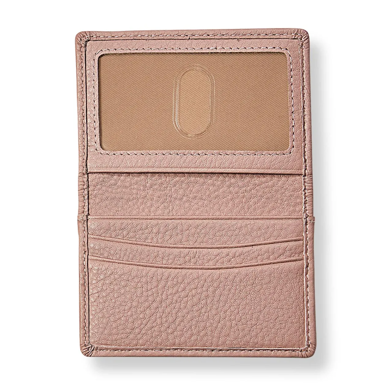 Levenger Carrie Essential Card Wallet Blush New