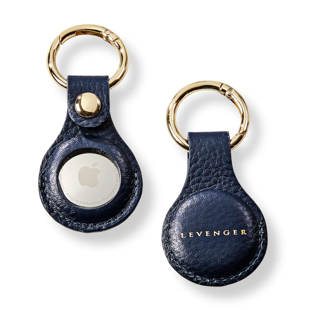 Levenger Carrie Leather Smart Tag Key Fob