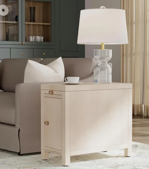 Levenger Chairside Cupboard End Table Clearance