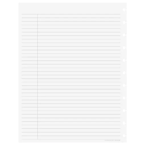 Levenger Circa College Ruled without Title Box Discbound Refill (100 sheets)