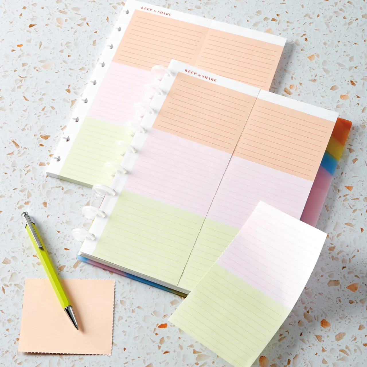 Levenger Circa Colorfull Keep and Share Refill (50 sheets) Outlet