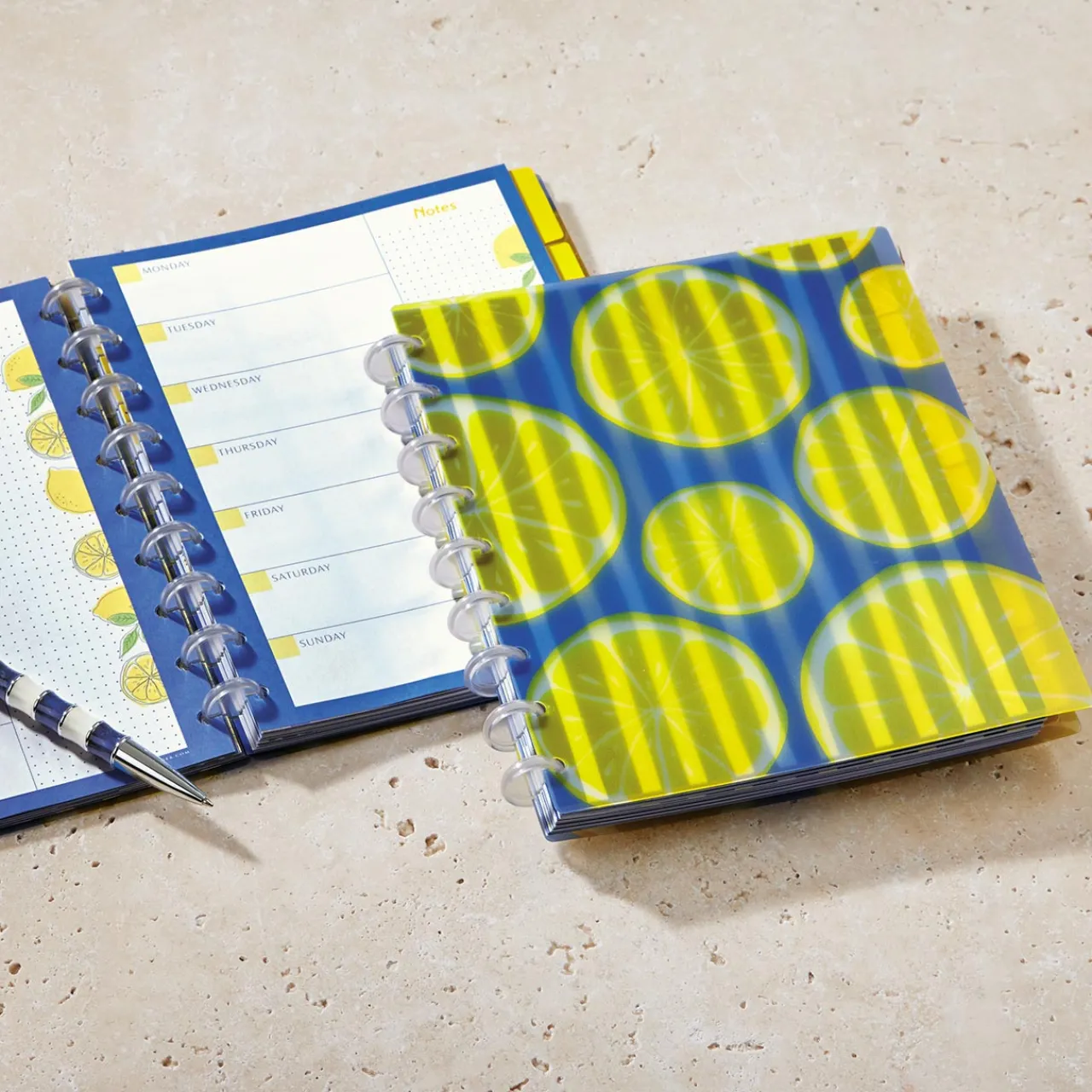 Levenger Circa Lemonade Weekly/Monthly Undated Agenda Notebook Best