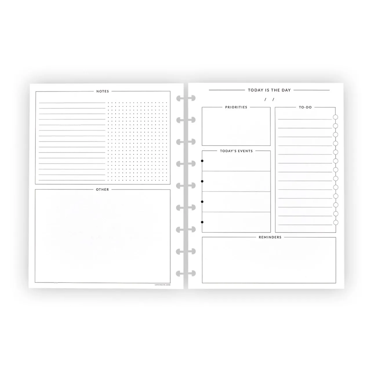 Levenger Circa Midway Today's The Day Refill (100 sheets) Online