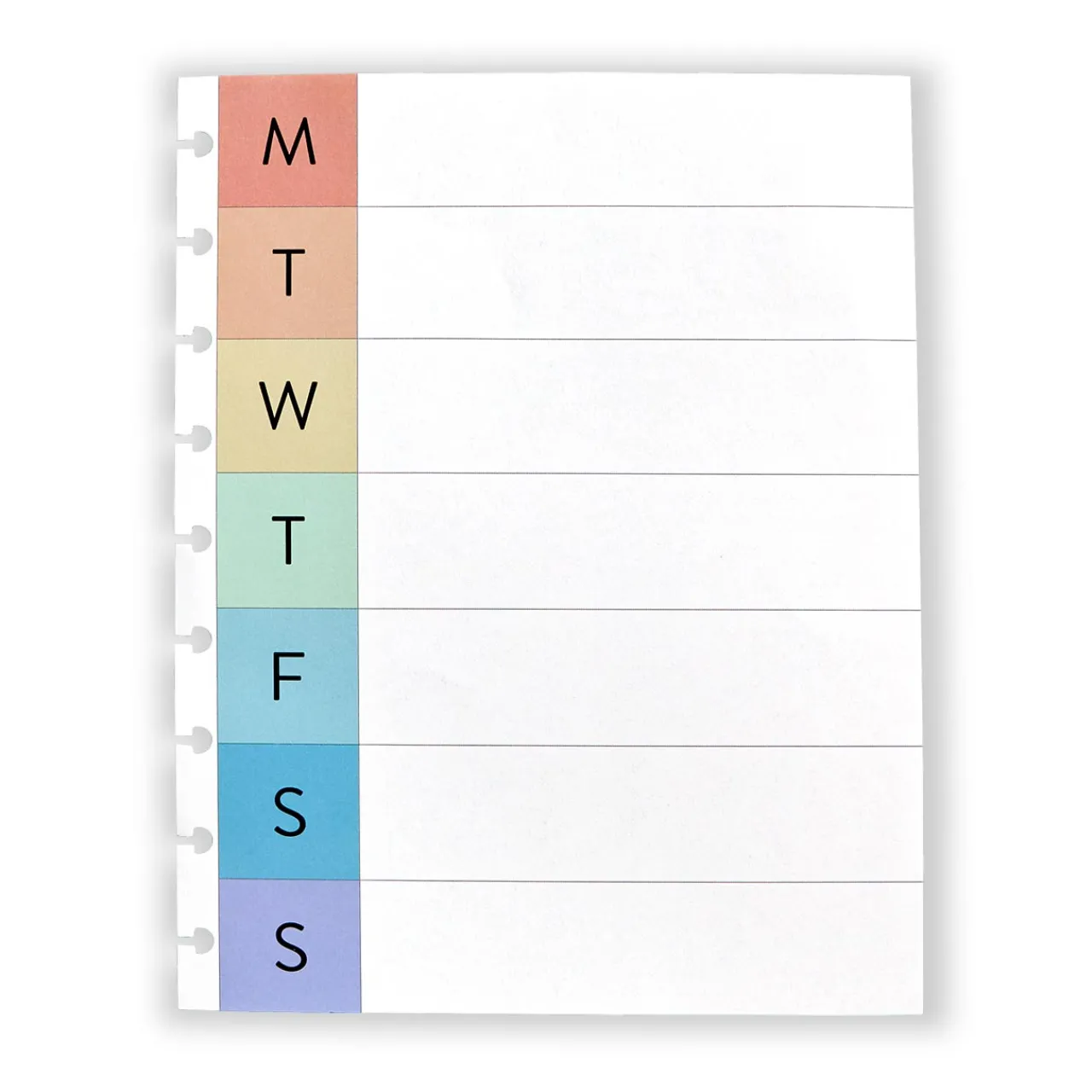 Levenger Circa Midway Vibrant Weekly Refill (100 sheets) Discount