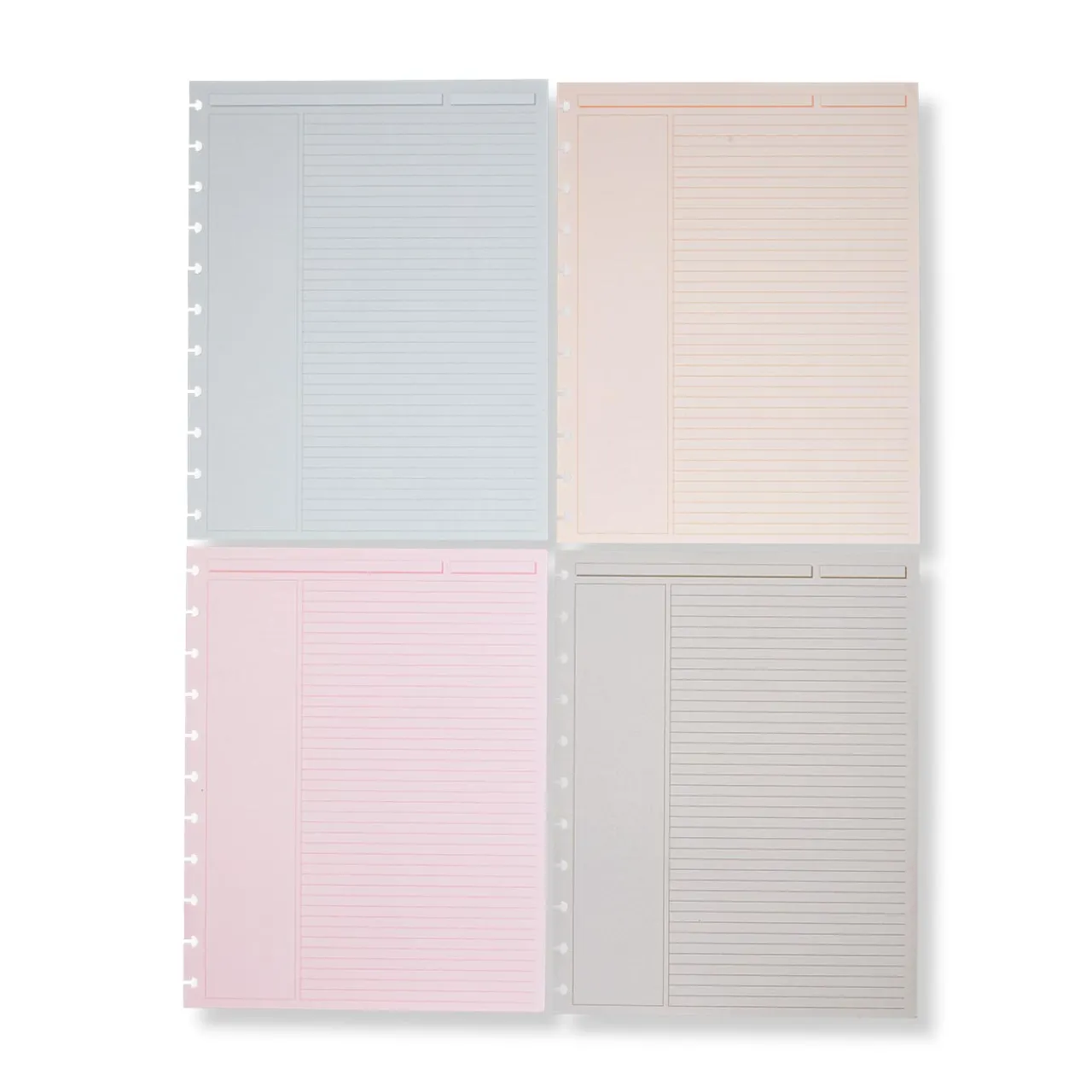 Levenger Circa Modern Multicolored 1/4" Ruled Discbound Refill (300 sheets) Outlet