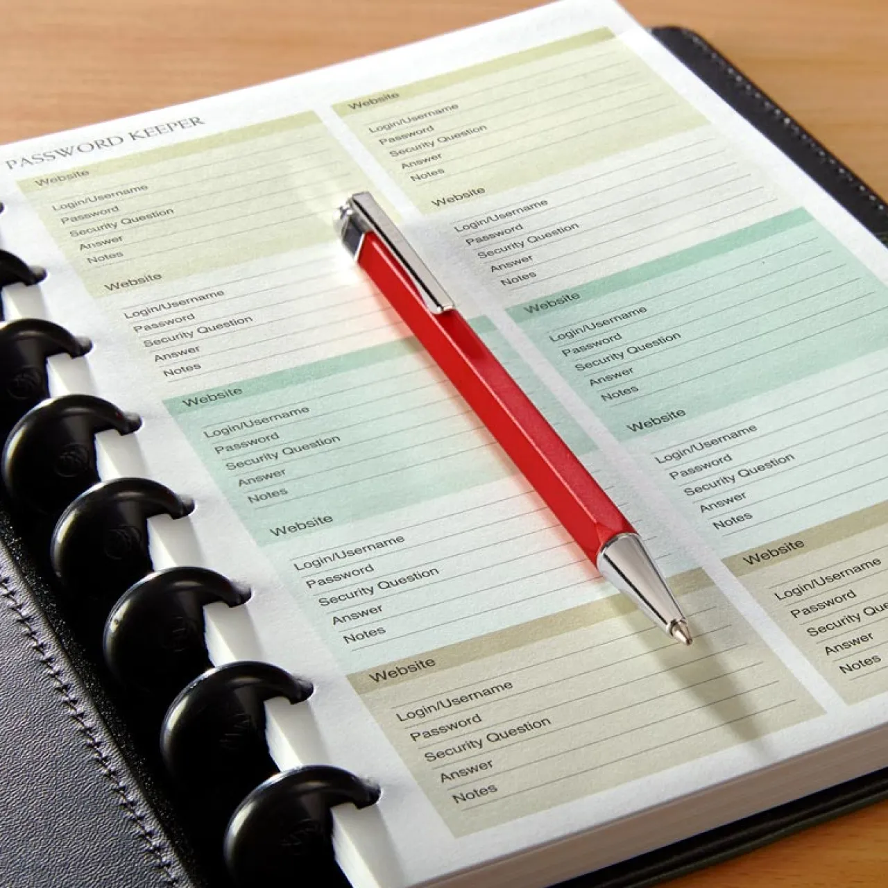 Levenger Circa Password Keeper Discbound Refill (25 sheets)