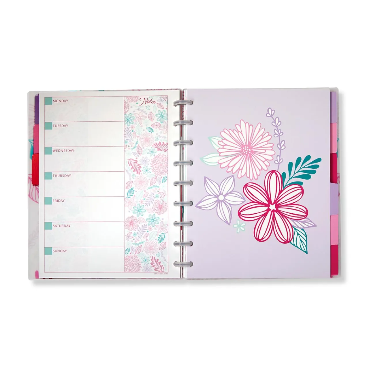 Levenger Circa Secret Garden Weekly/Monthly Undated Agenda Notebook Clearance