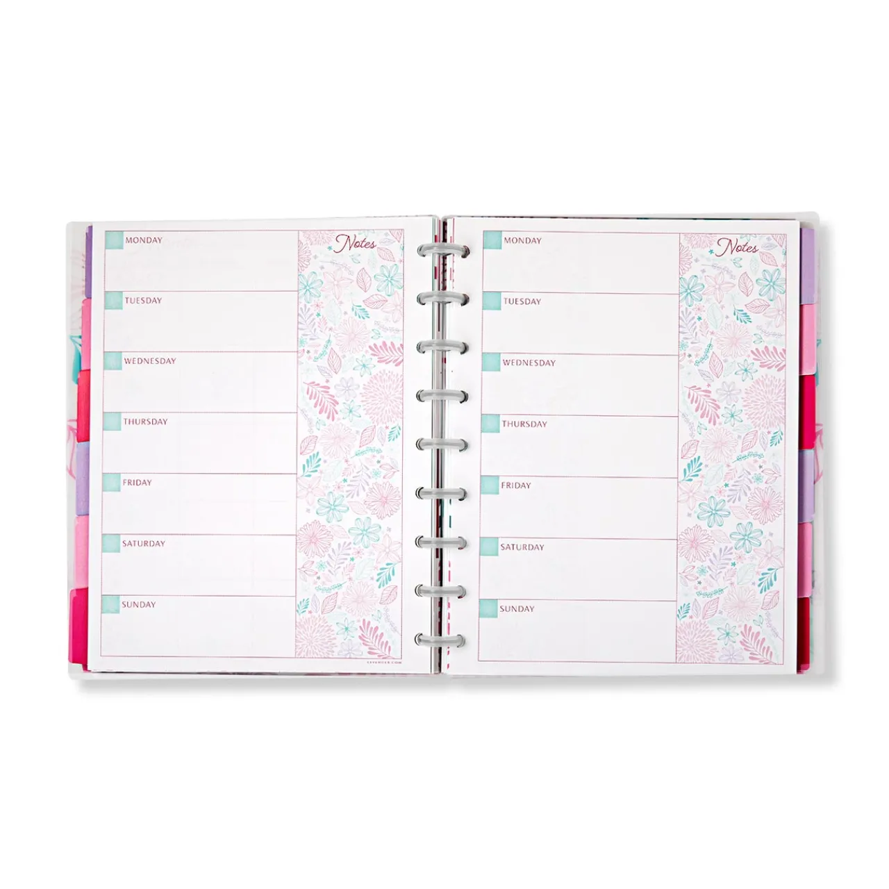 Levenger Circa Secret Garden Weekly/Monthly Undated Agenda Notebook Clearance