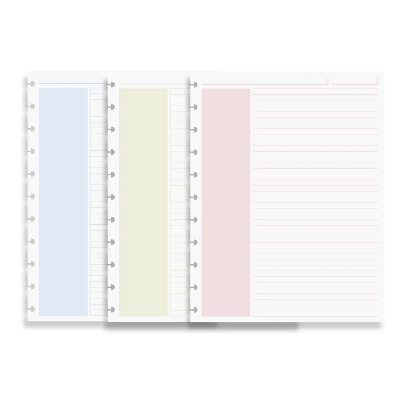 Levenger Circa Shaded Annotation Ruled Discbound Refill (100 sheets) Hot