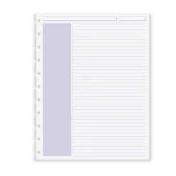 Levenger Circa Shaded Annotation Ruled Discbound Refill (100 sheets) Hot