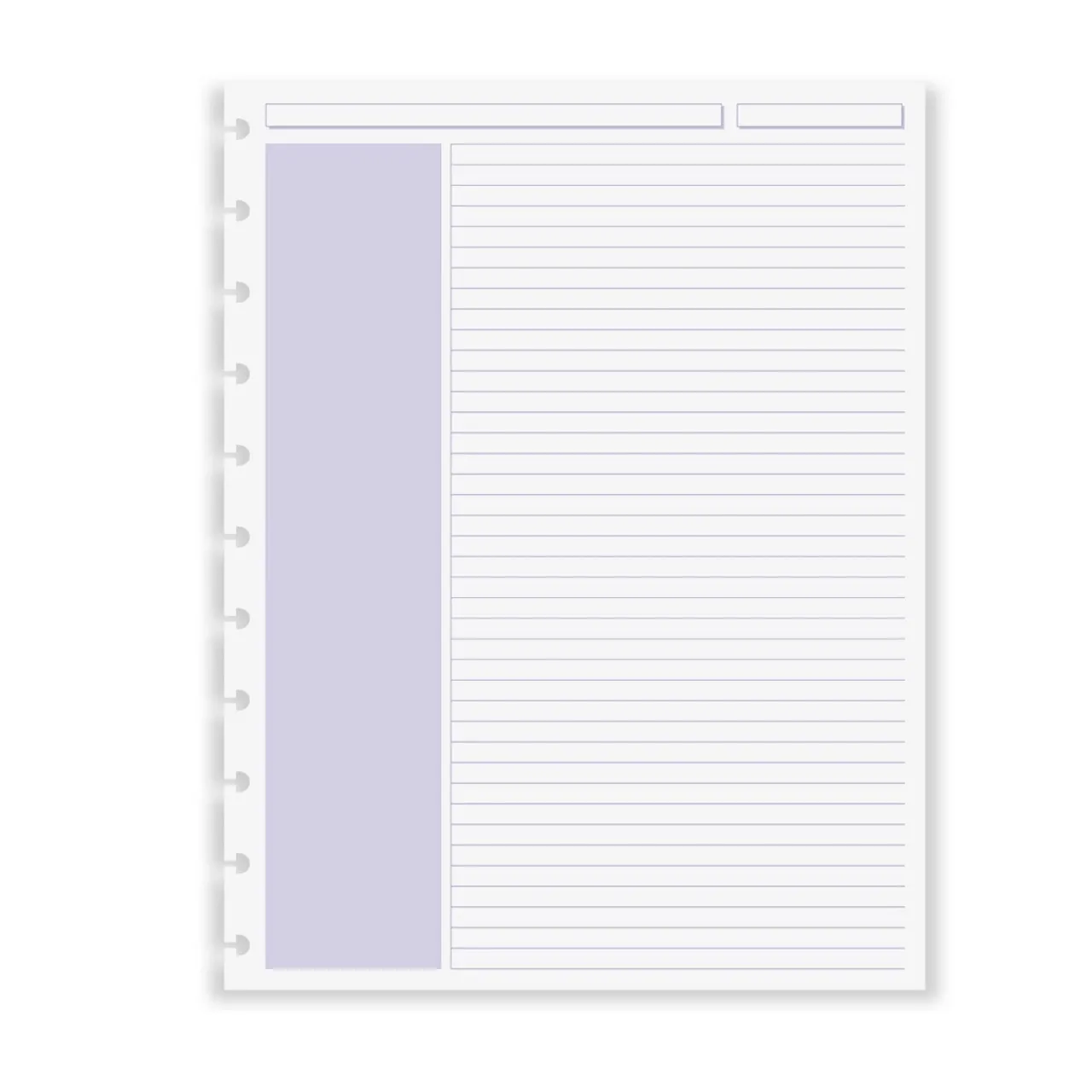Levenger Circa Shaded Annotation Ruled Discbound Refill (100 sheets) Hot