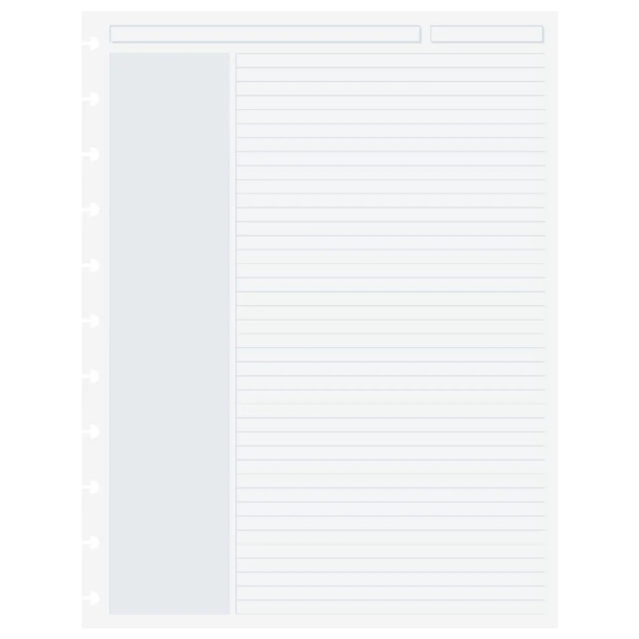 Levenger Circa Shaded Annotation Ruled Discbound Refill (100 sheets) Hot
