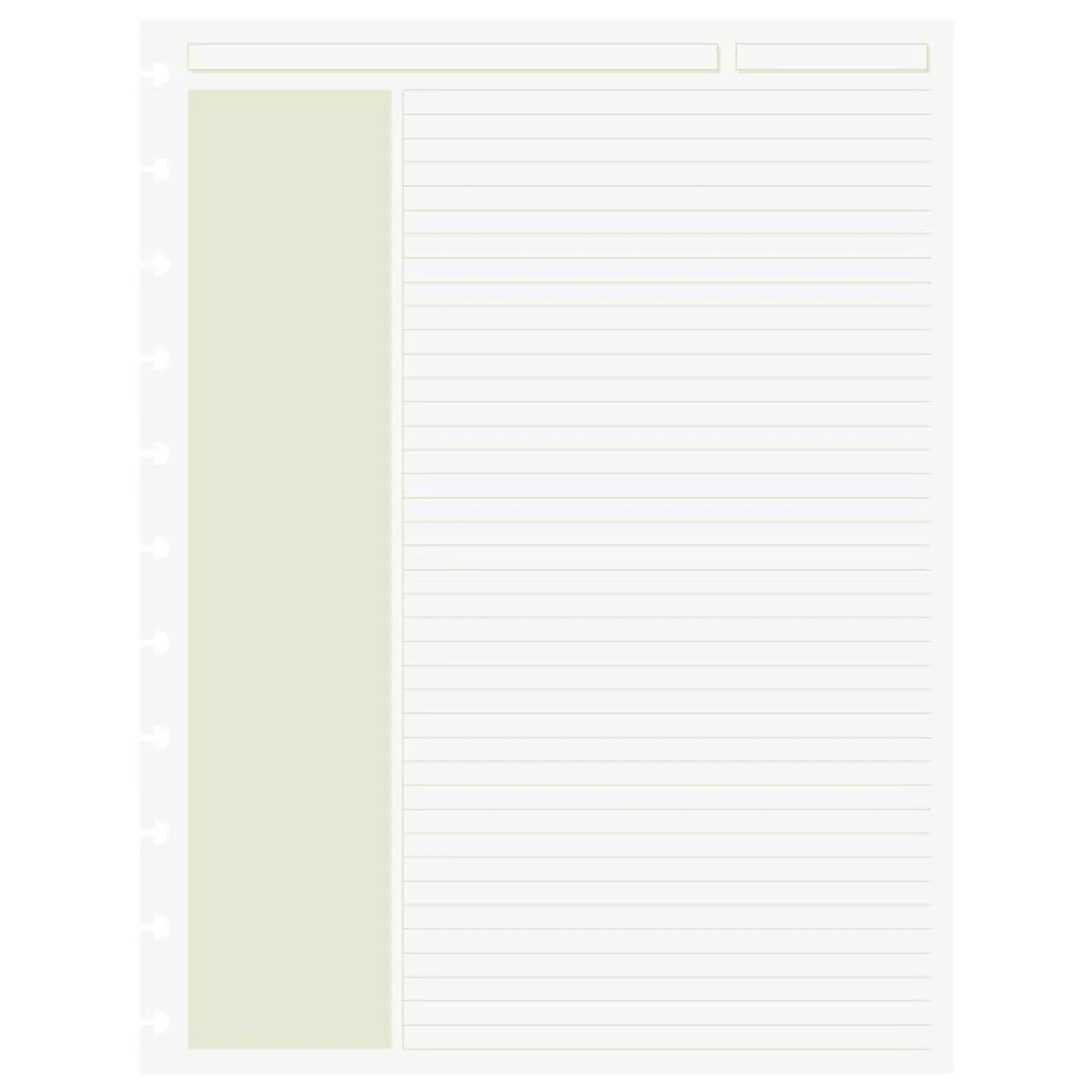 Levenger Circa Shaded Annotation Ruled Discbound Refill (100 sheets) Hot