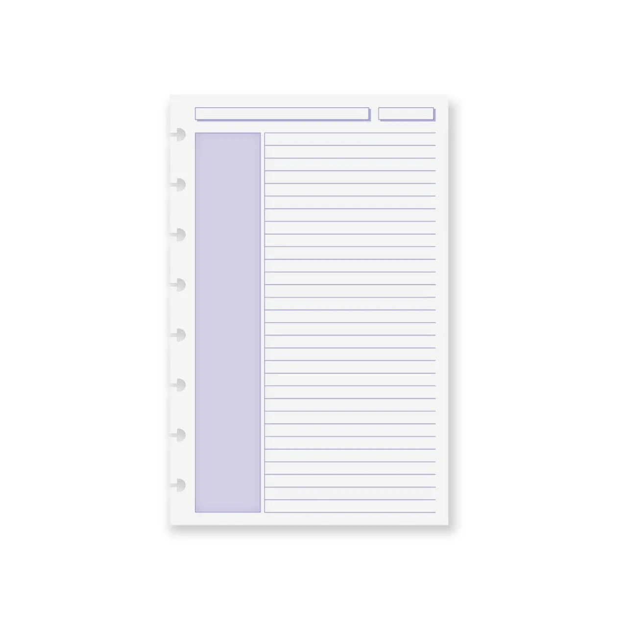 Levenger Circa Shaded Annotation Ruled Discbound Refill (100 sheets) Hot