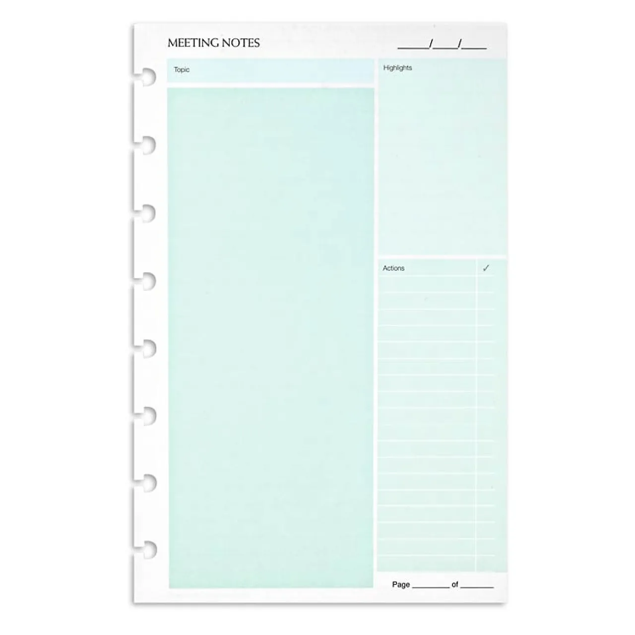 Levenger Circa smartPlanner Meeting Notes, Junior (25 sheets) Clearance