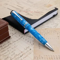 Levenger Conklin Duragraph Ice Blue Ballpoint Pen Hot