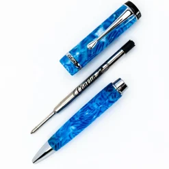 Levenger Conklin Duragraph Ice Blue Ballpoint Pen Hot