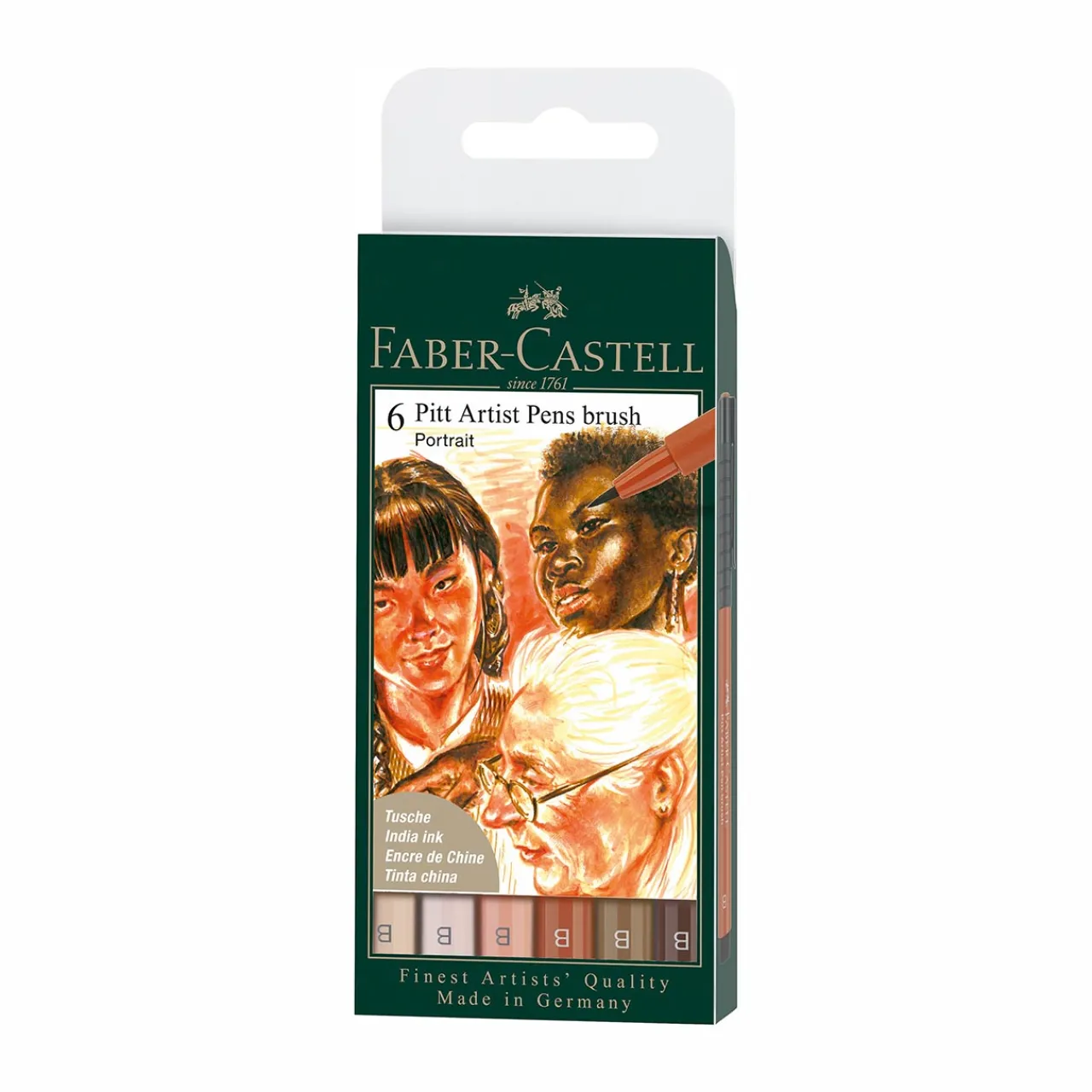 Levenger Faber-Castell Portrait Pitt Artist Brush Pens Gift Set Hot