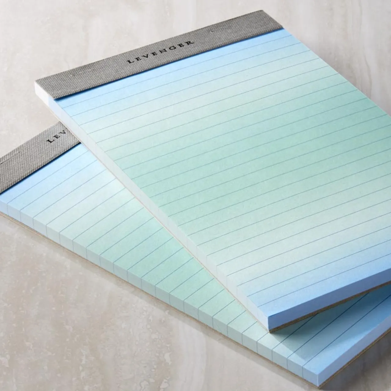 Levenger Freeleaf Blue Ombre Gradient Ruled Pads (set of 2) Clearance