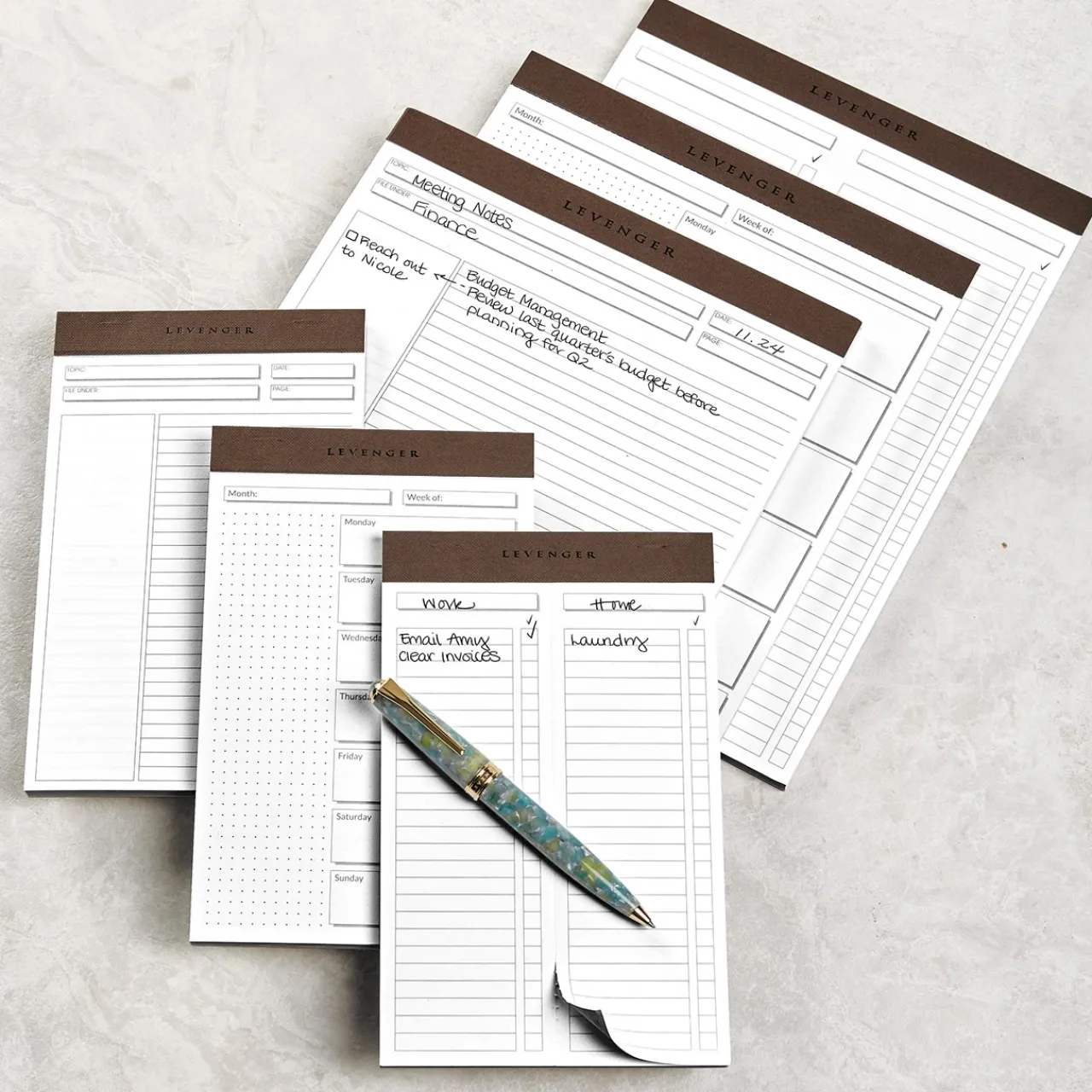 Levenger Freeleaf Favorites Pad Trio Hot