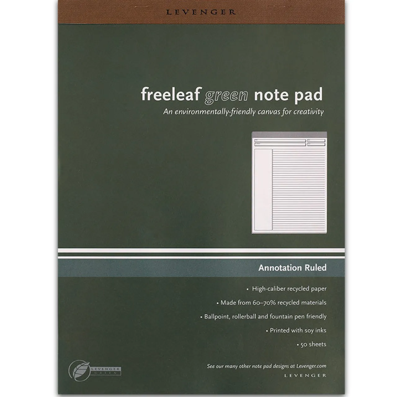Levenger Freeleaf Recycled Annotation Ruled Pads (set of 5) Outlet