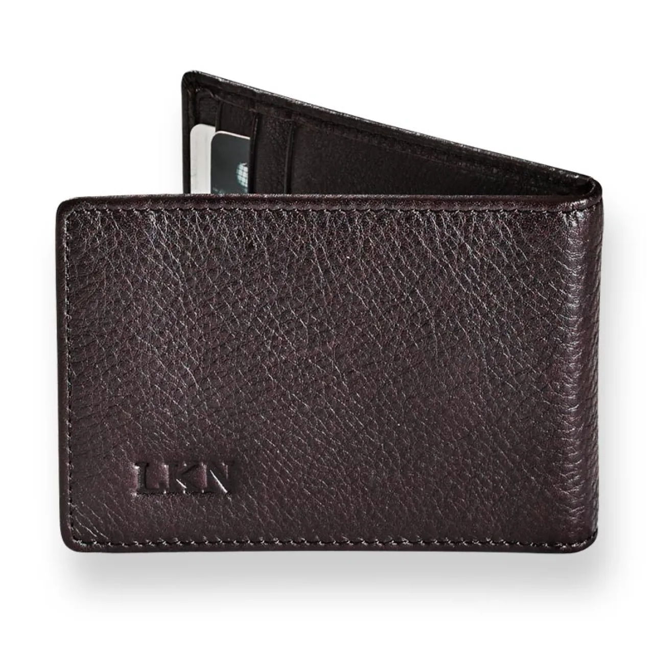 Levenger Front Pocket Privacy Bifold Wallet with Money Clip Espresso