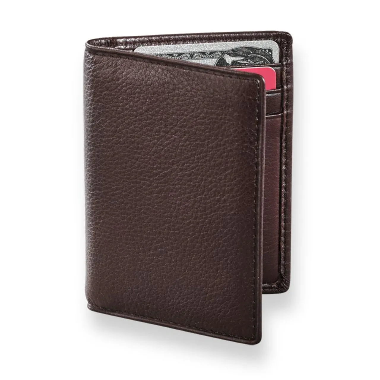 Levenger Front Pocket Privacy Card Wallet Espresso Discount