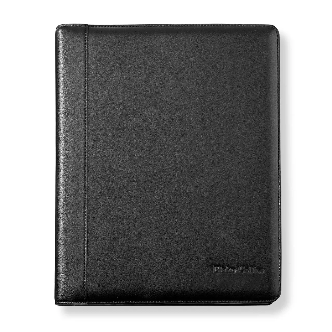 Levenger Keystone Leather Portfolio Black New