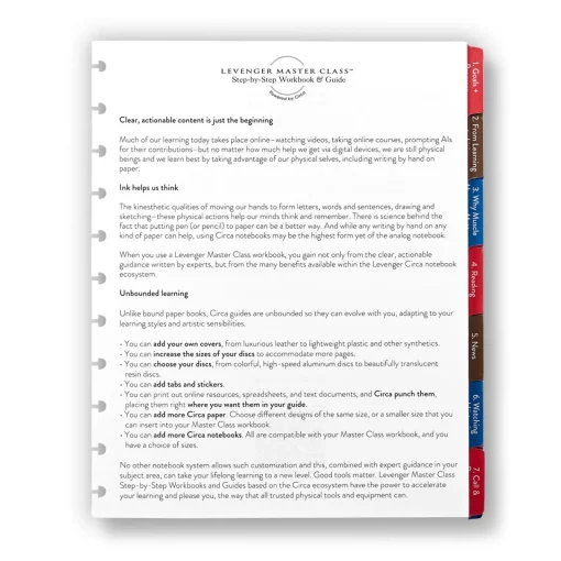 Levenger Master Class How to Learn a Language for Life Circa Refill Discount