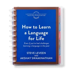 Levenger Master Class How to Learn a Language For Life Circa Workbook Bundle