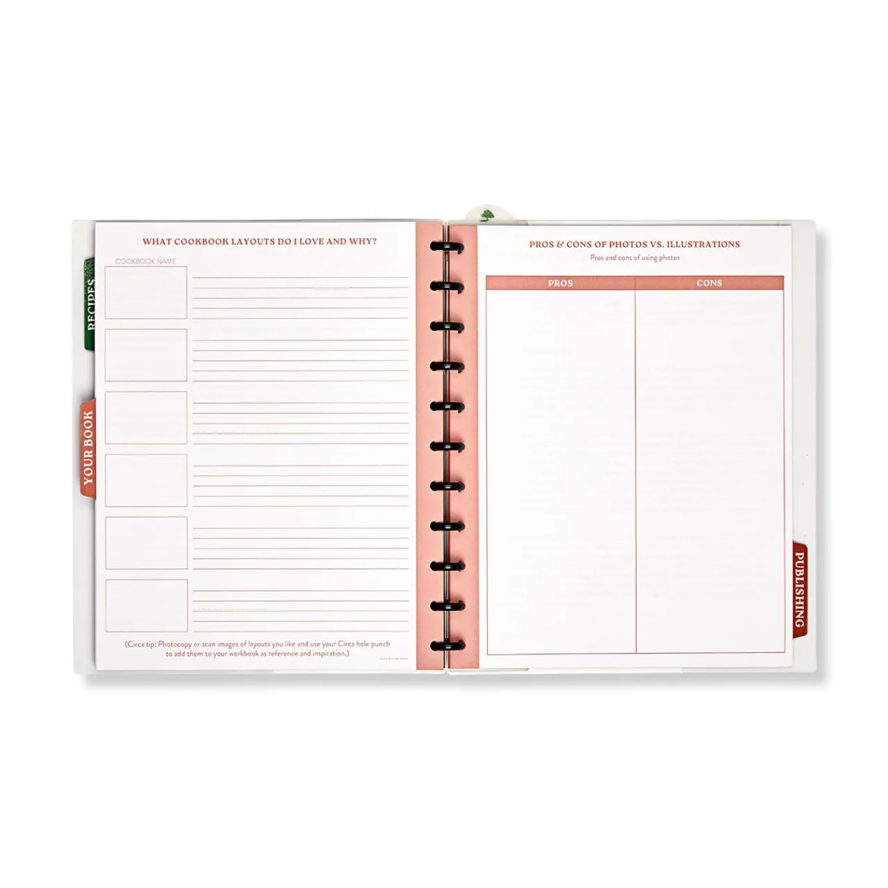 Levenger Master Class How to Write a Cookbook Circa Workbook Clearance