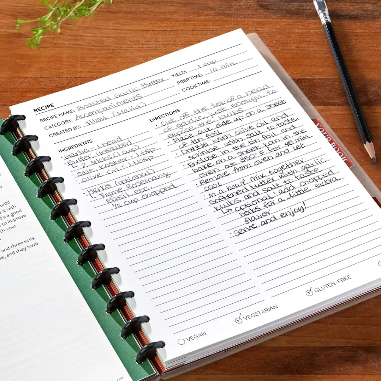 Levenger Master Class How to Write a Cookbook Circa Workbook Clearance