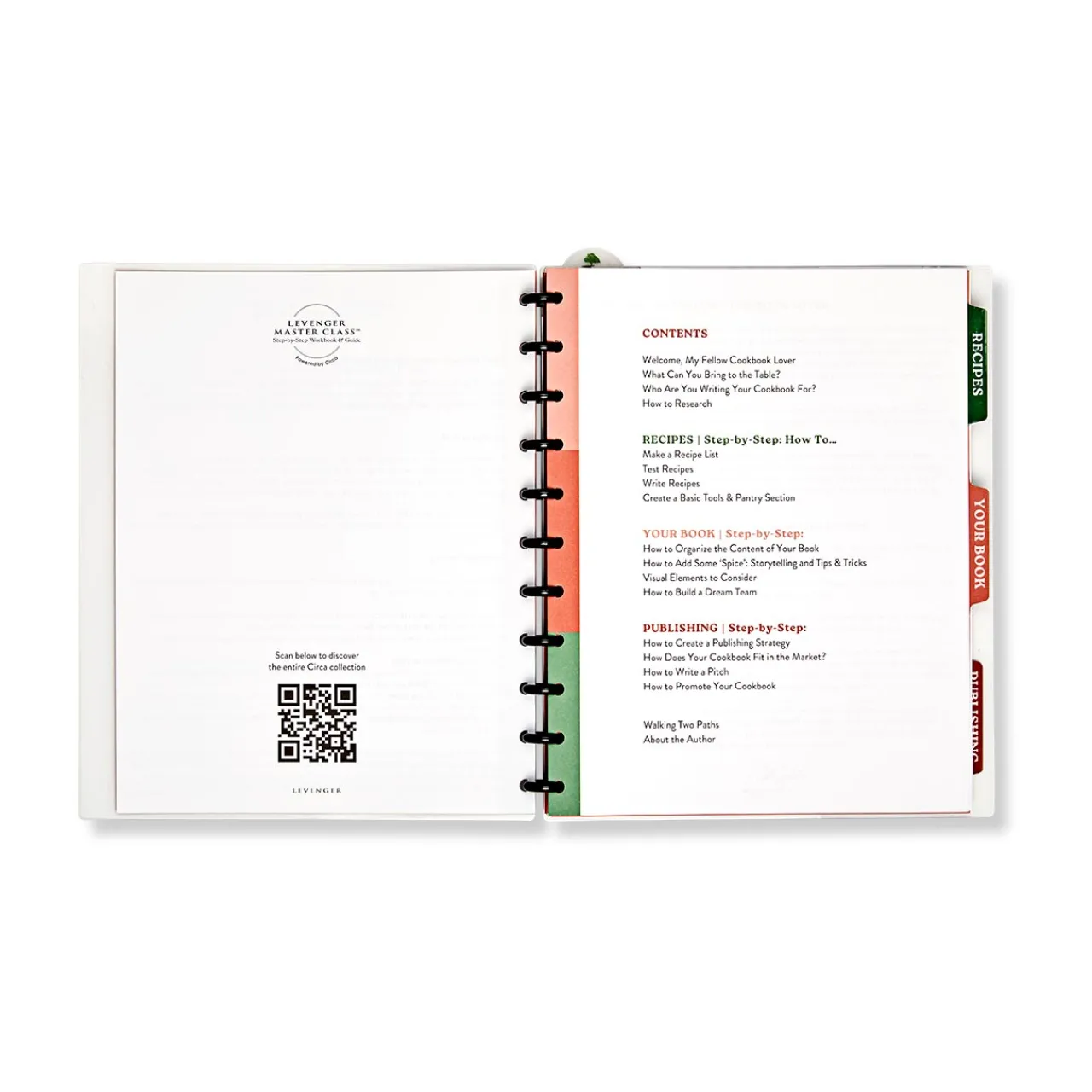 Levenger Master Class How to Write a Cookbook Circa Workbook Clearance