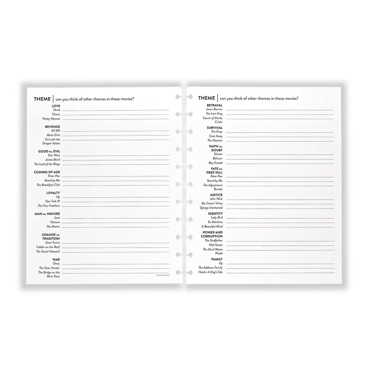 Levenger Master Class Writing a Novel Circa Workbook Best