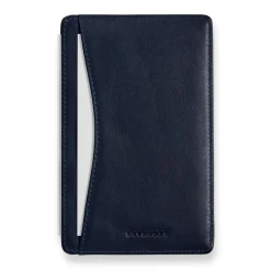 Levenger Luxe Leather Pocket Briefcase Midnight Blue Clearance