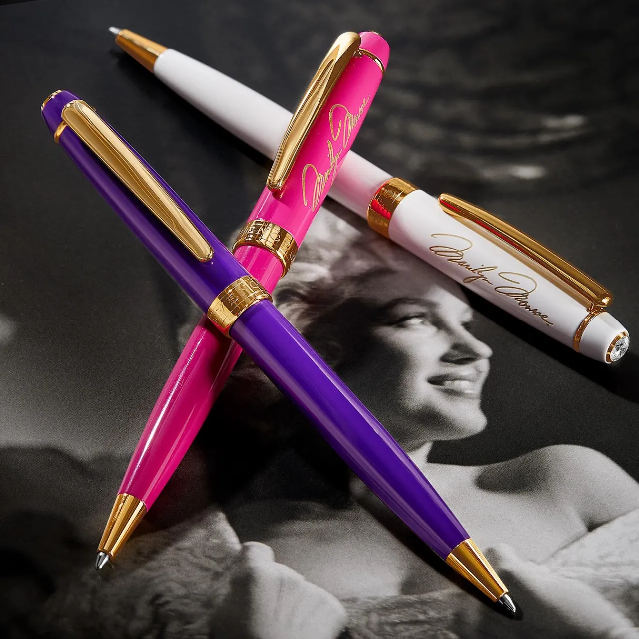 Levenger Marilyn Monroe Diamonds Ballpoint Pen White Outlet