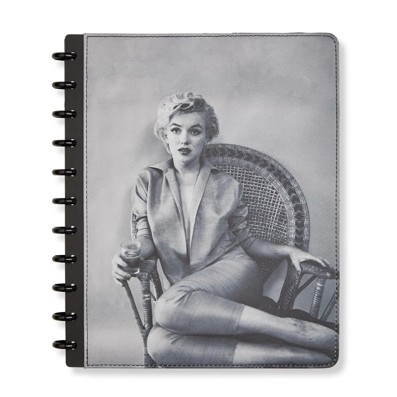 Levenger Marilyn Monroe Wicker Chair Circa Discbound Notebook Hot