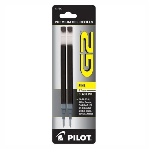 Levenger Pilot G2 Gel Rollerball Refills (set of 2) Black Best