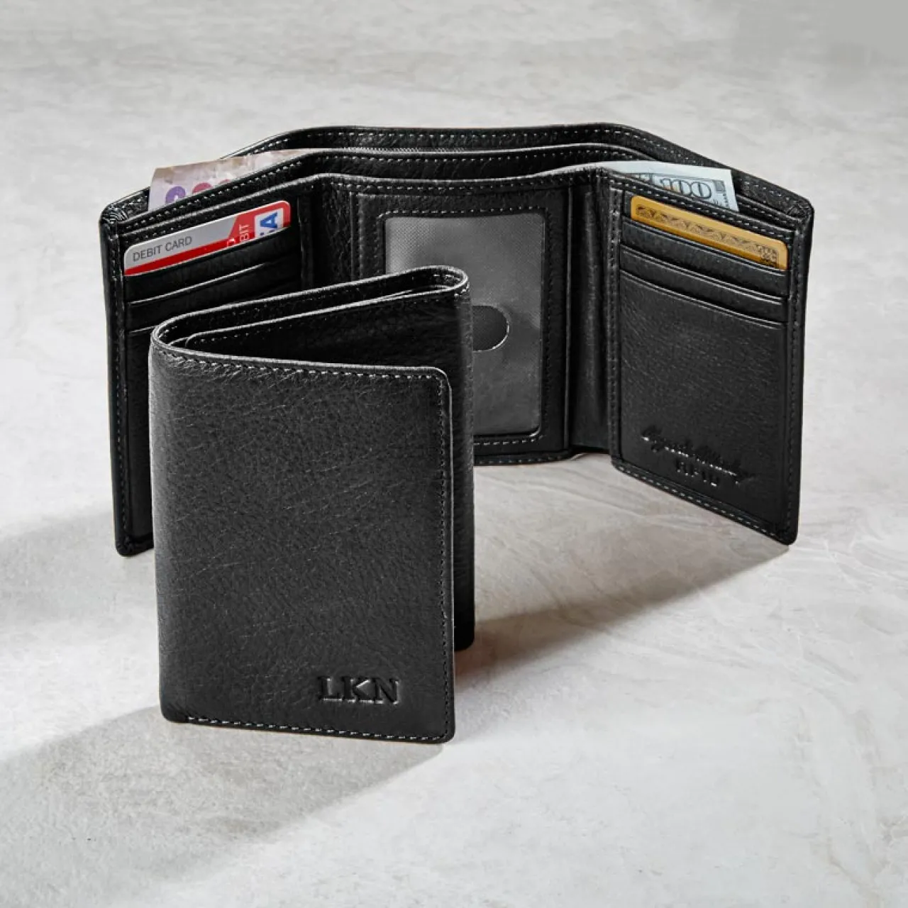 Levenger RFID Trifold ID Wallet