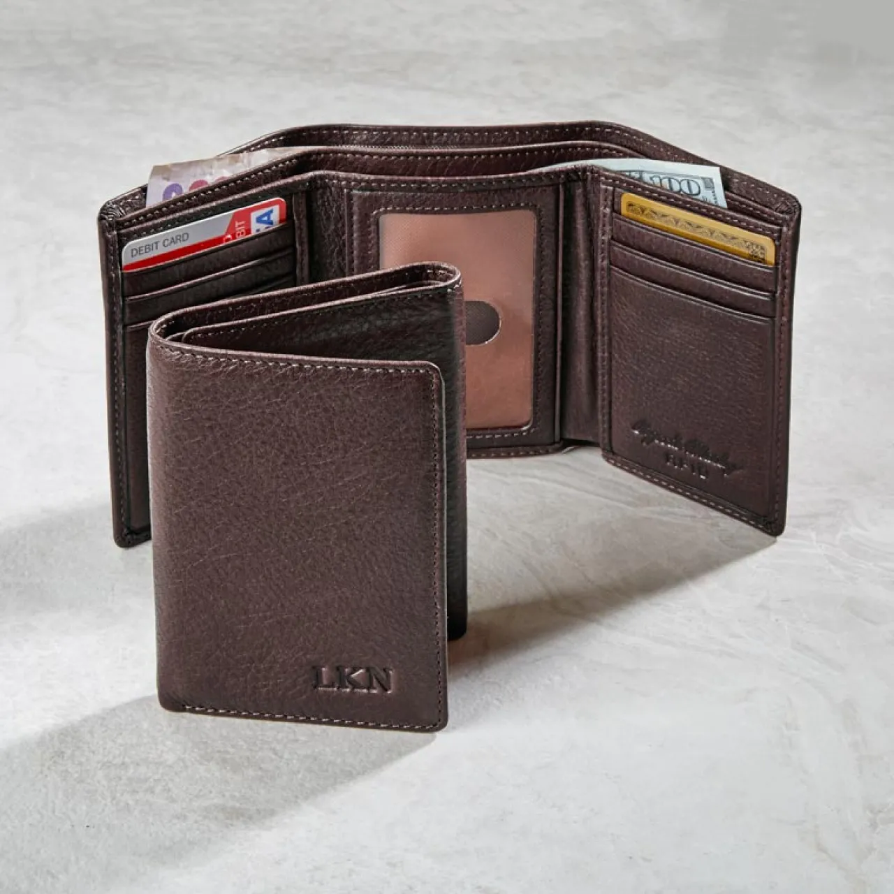 Levenger RFID Trifold ID Wallet
