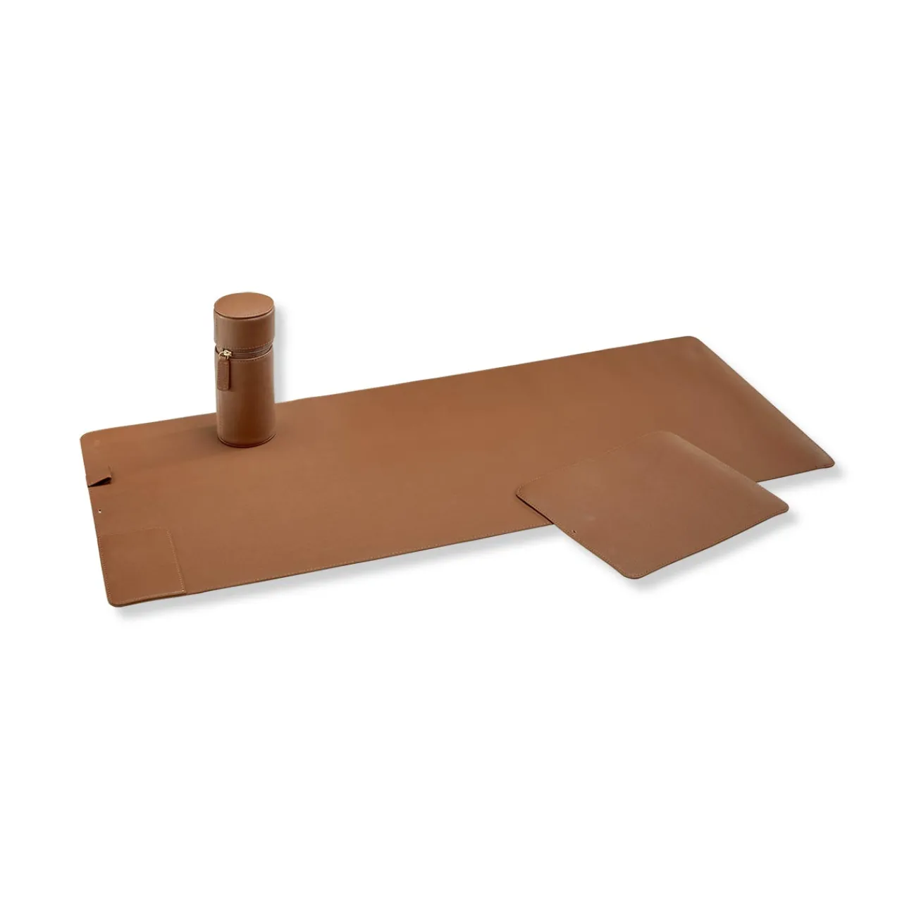 Levenger Rollaway Leather Desk Mat Kit