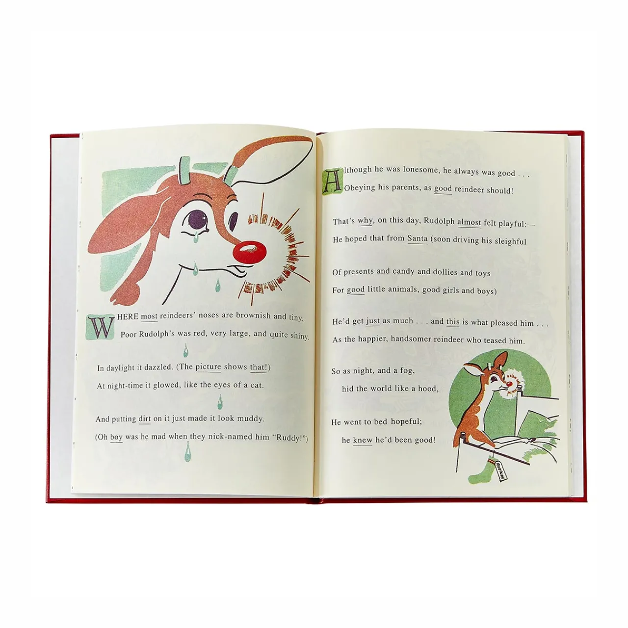 Levenger Rudolph the Red-Nosed Reindeer Leather Bound Edition Online