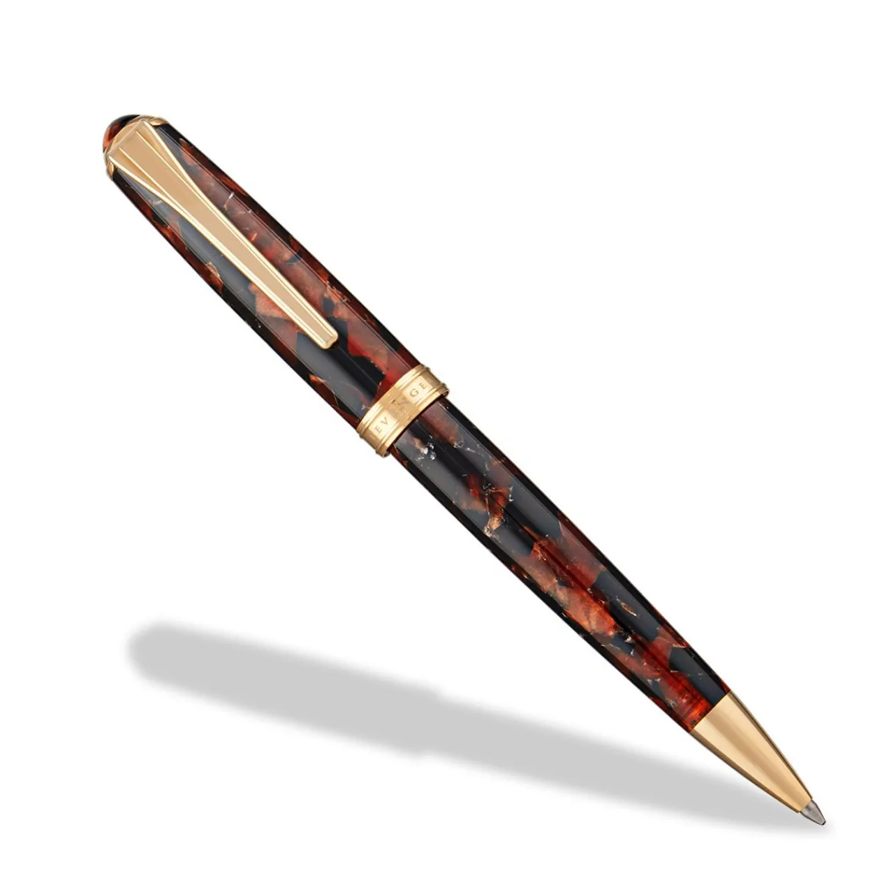 Levenger True Writer Slim Golden Dark Tortoise Pen Best
