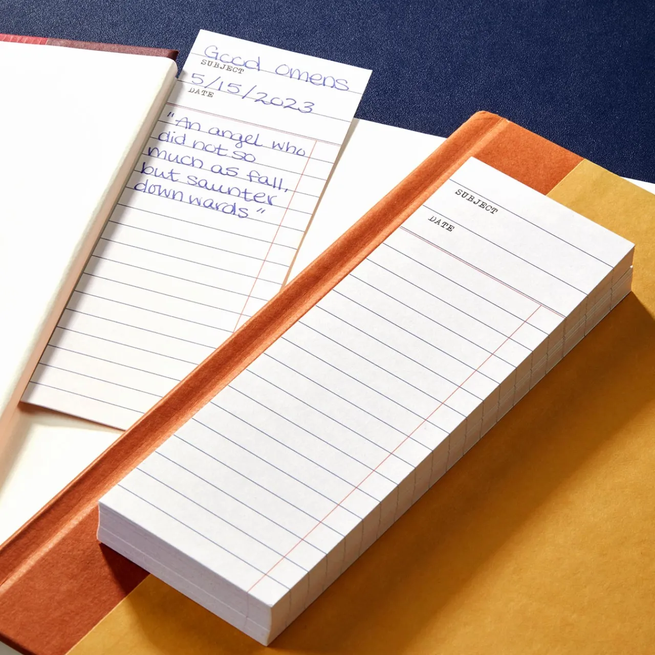 Levenger Vintage Library Bookmark Cards (set of 50) Clearance